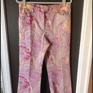 SUPER CUTE paisley Work Order pants!